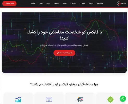 طراحی سایت فارکس کو